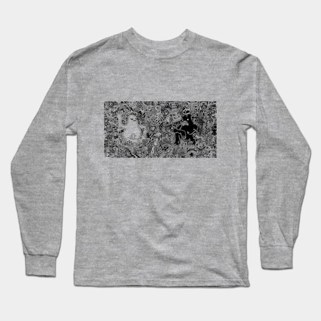 Heaven and Hell (horizontal) transparent Long Sleeve T-Shirt by Lei Melendres